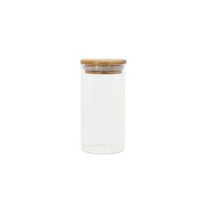 Pote De Mantimentos Redondo 300ml Tampa Bambu Oikos