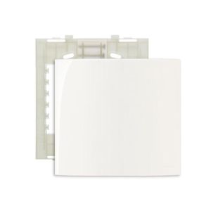 Placa 4x4 Cega C/ Suporte Branca Sleek Margirius 16022