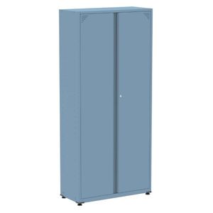Armário Alto 2 Portas Pandin 80 Cm (largura) Inmetro Estrutura E Portas Aço Azul Dali C- Chave