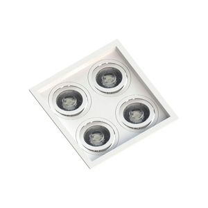 Spot Embutir Recuado Save Energy 4 Lâmpadas Par 20 Bivolt Branco