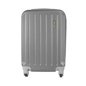 Mala de Bordo Abs para Viagem Ika Scorpion Cadeado Embutido Rodas Giro 360º - Cinza, P
