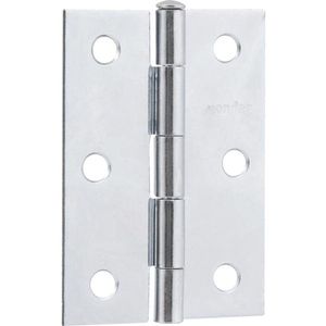 Dobradiça Para Porta 2.1/2\" Aço Carbono Cromado - Vonder
