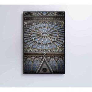 Quadro Catedral De Notre Dame 40x60 Cm Vidro Impresso
