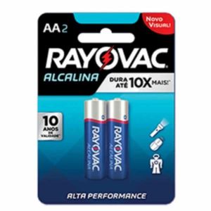Pilha Pequena Aa Alcalina Com 2 Rayovac