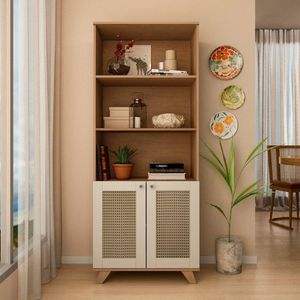 Estante Artely Trama Cinamomo Off White
