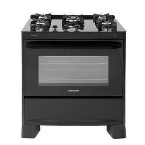 Fogão De Piso Max Glass 5 Bocas Fgvmg510 Suggar Preto Bivolt