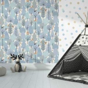 Papel De Parede Hf Petit Infantil Azul 51611