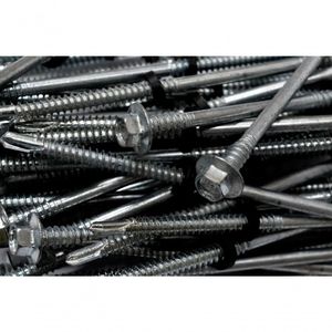 Parafuso Auto Brocante Zincado Para Telha Sanduiche - 12-14x3.1/4 - 5,5x83mm - 800 Peças