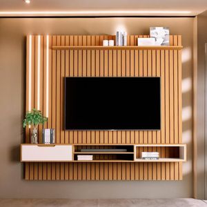 Home Para Tvs 85 Tucumã 2.3 Nature Com Led Jb Móveis
