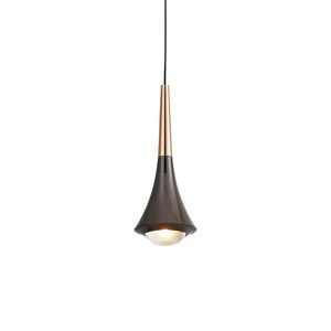 Lustre Pendente Astraled Tureis Pt-9135 Preto Dourado Led Bivolt