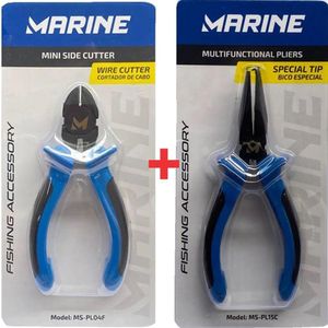 Kit Alicate Marine Sports Ms-pl15c + Alicate De Corte Ms-pl04f