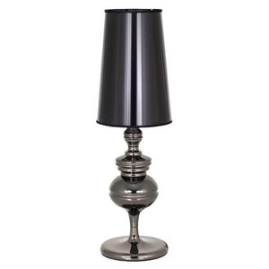 Luminária De Mesa Abajur Josephine Preto Preto