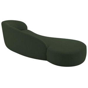 Divã Recamier Orgânico França 180cm Lado Esquerdo Linho Adj Decor Verde