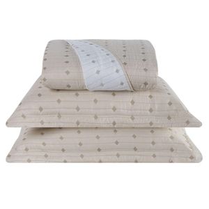 Cobre Leito Queen Decor Bordado 200 Fios 3 Peças - Avela