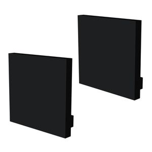 Perfil Para Fita De Led Sobrepor Taschibra Cimo Borda Infinita Kit 3 Metros Preto