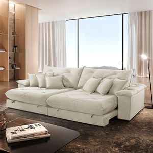 Sofá ágata Linho Dois Módulos De 100cm B25 Meu Sofá Online A302 Linho Branco