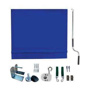 Toldo Cortina Azul - 2,40m X 2,80m - Kit Completo