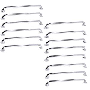 Alça De Apoio 70cm Barra Inox Kit 14 Unidades Idoso Deficiente Banheiro Box Parede Segurança Suporte