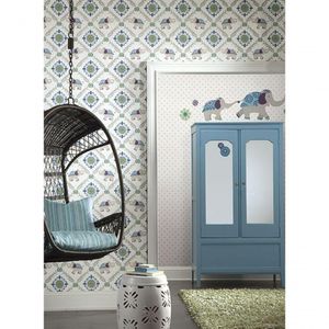 Papel De Parede Waverly Kids Bollywood Wk6710 - Rolo 10m X 0,52m