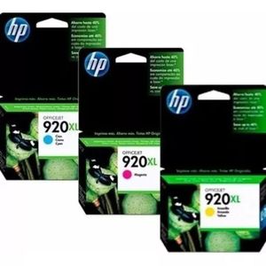 Cartucho Hp 920xl Kit 3 Cores 6000 6500 E709c 7500a