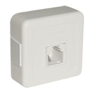 Plug Telefone Pino Macho C- Jack Americano Jp-12 Marfim