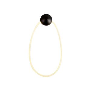 Arandela Taschibra Organic Tex180 Led Bivolt Preto 3000k Luz Amarela 15051066
