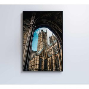 Quadro Castelo 40x60 Cm Adesivo Fotográfico