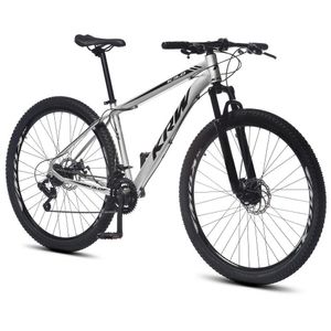 Bicicleta Aro 29 Krw Alumínio 24 Vel Freio A Disco X52 Cor:prata/preto;tamanho Quadro:21 Prata/preto