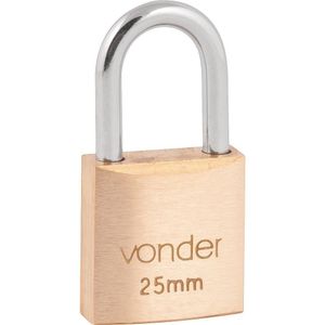 Cadeado De Latão 25Mm Encartelado - Vonder