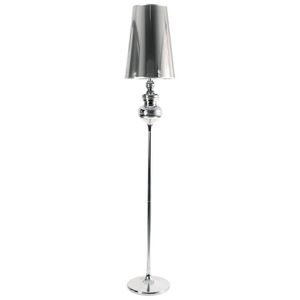 Luminária De Piso Josephine Com Cúpula De Pvc Prata Prata