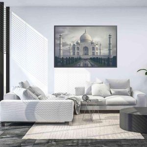 Quadro Taj Mahal 120x80 Cm Vidro Impresso