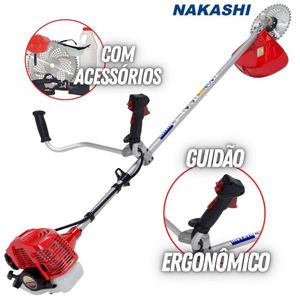 Roçadeira Nakashi L331m 33cc à Gasolina Leve Fácil Manuseio