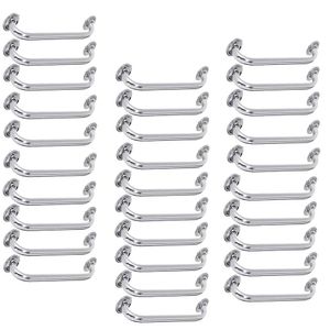 Alça De Apoio Inox Barra 50cm Kit 30 Unidades Acessibilidade Cadeirante Banheiro Idoso Box Suporte Corrimao Segurança