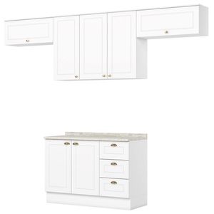 Cozinha Modulada 5 Pecas 280 cm Americana Henn