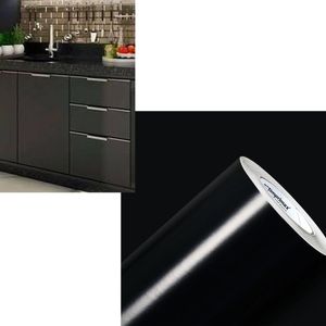 Adesivo Vinil Envelopamento 1mx50cm Preto Brilho
