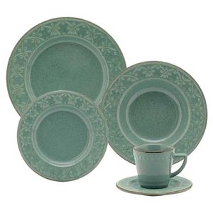 Aparelho De Jantar 30 Peças Mendi Malaquita Oxford