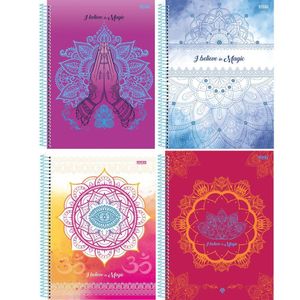 Caderno Espiral Capa Dura 10x1 - 160 Folhas - I Believe In Magic - São Domingos