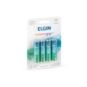 Kit Pilha Alcalina Aa 4 Unidades Elgin