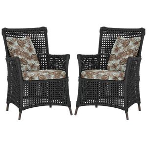 Poltronas Igapó Alumínio Pintura Marrom Corda Náutica E6 Preto