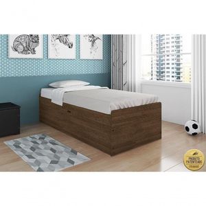 Cama Baú Solteiro Camila Malbec