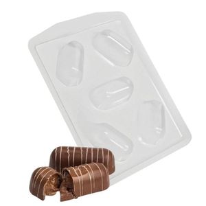Forma De Silicone Trufa Alongada P - 3,5cm X 6,5cm
