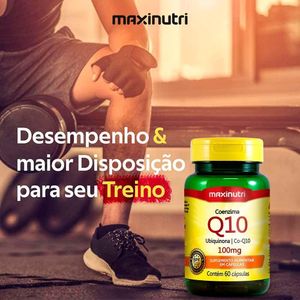 Coenzima Q10 100mg Maxinutri Com 60 Capsulas