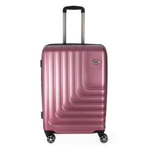 Mala de Viagem Grande Expansível em Abs Ika Flex Cadeado Tsa Embutido Rodas Duplas 360 Rosê - Rosê, G