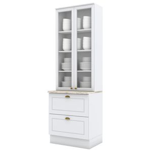 Cristaleira 2 Portas 2 Gav 72 cm C357 Americana Henn