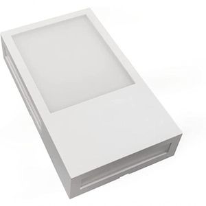 Arandela Led Cube Avant Branco Fosco 12w 3000k - Luz Amarela