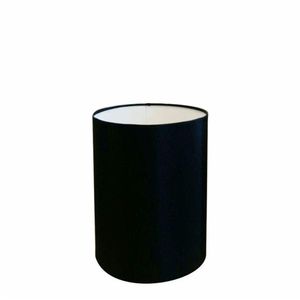Cúpula Abajur Cilíndrica Cp-8004 Ø15x25cm Preto