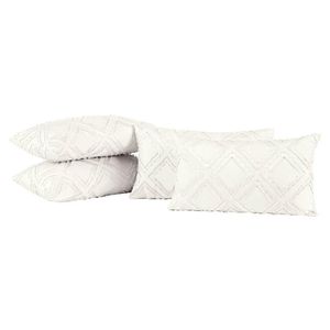 Capas De Almofadas Aveline 60cm X 30cm 04 Peças - Off White.