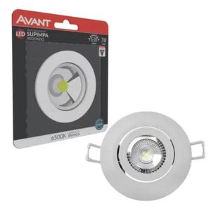 Spot Led Embutir Redondo Bivolt 7w 6500k Avant