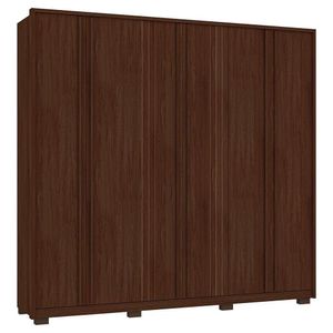 Guarda Roupa Casal Mozart 6 Portas 4 Gavetas Marrom Caemmun