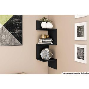 Prateleira de Quarto AM 3079 Preto - Movelbento